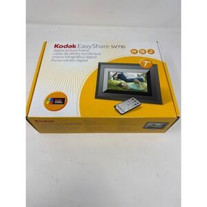 Kodak EasyShare SV710 7" Digital Picture Frame MP3 Video - NEW Open Box COMPLETE